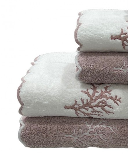 Conjunto de banho Árvore Rosa: 100% Algodão 550g | Laura Home