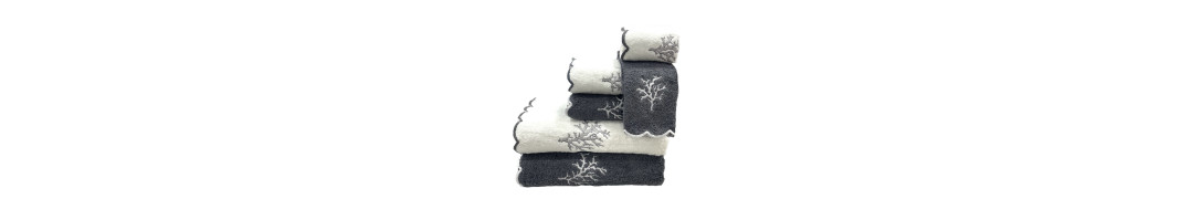 Conjunto de banho Árvore Cinza: 100% Algodão 550g | Laura Home