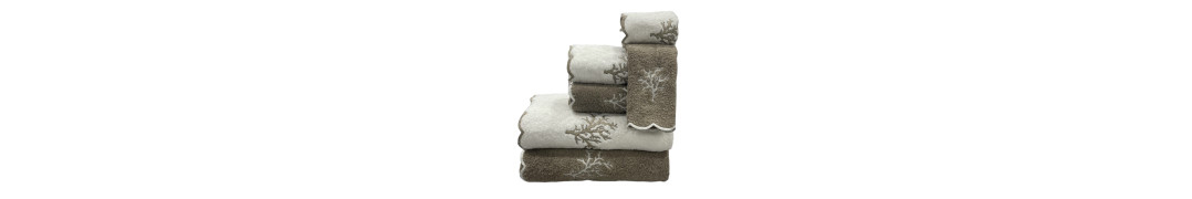 Conjunto de banho Árvore Taupe: 100% Algodão 550g | Laura Home