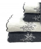 Conjunto de banho Árvore Cinza: 100% Algodão 550g | Laura Home