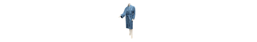 Roupão Felpo Liso Azul 100% Algodão 650g | Laura Home