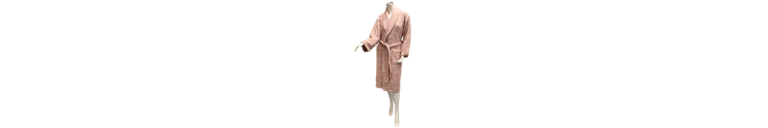 Roupão Felpo Liso Rosa Seco 100% Algodão 650g | Laura Home
