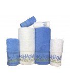 Juego de baño Lavanda Azul: 100% Algodón 550g | Laura Home
