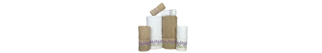 Juego de baño Lavanda Camel: 100% Algodón 550g | Laura Home