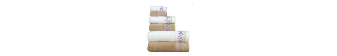 Conjunto de banho Lavanda Camel: 100% Algodão 550g | Laura Home