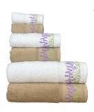 Conjunto de banho Lavanda Camel: 100% Algodão 550g | Laura Home