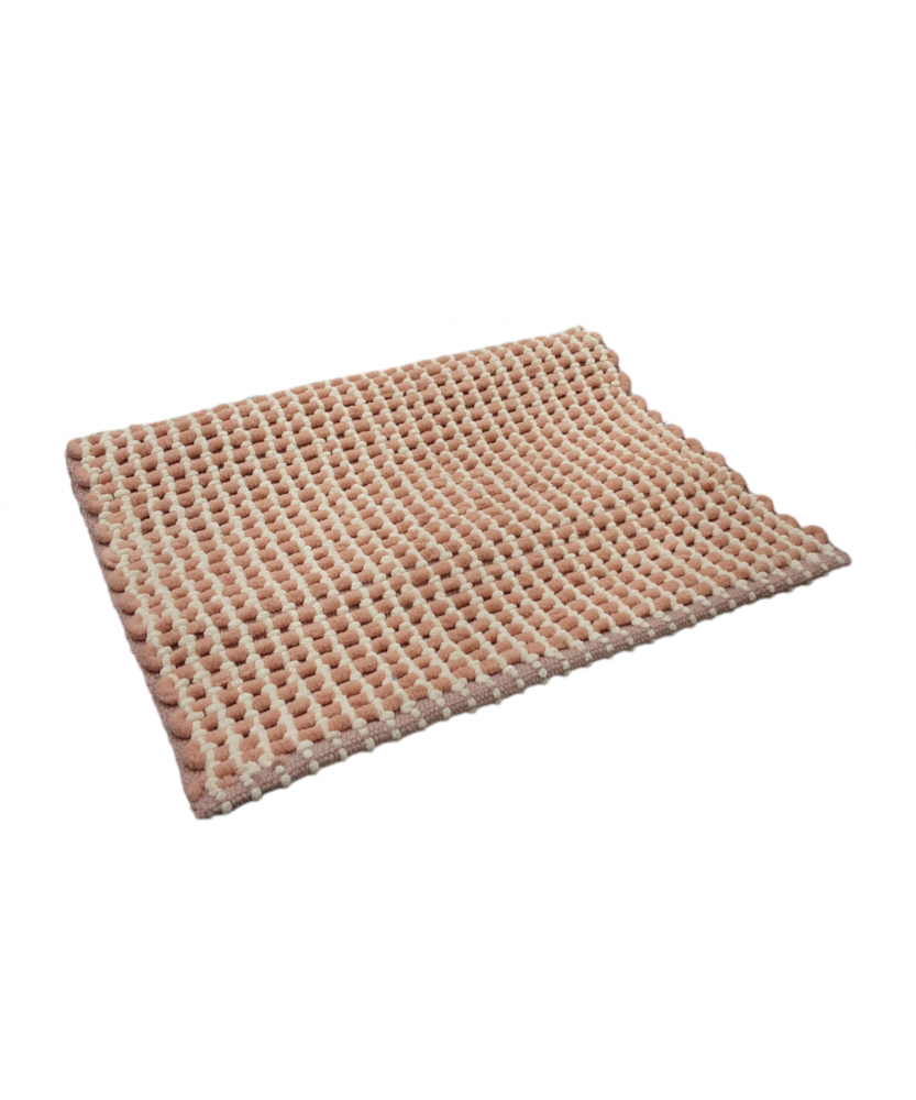 Alfombra 362 Rosa y Blanco 50x80 cm | Laura Home