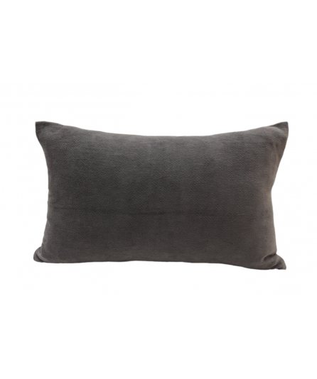 Capa de Almofada Chenille Cinzento Escuro em 100% Algodão | Laura Home