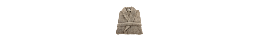 Robe Felpo Liso Taupe 100% Algodão 650g | Laura Home