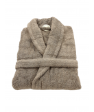Robe Felpo Liso Taupe 100% Algodão 650g | Laura Home