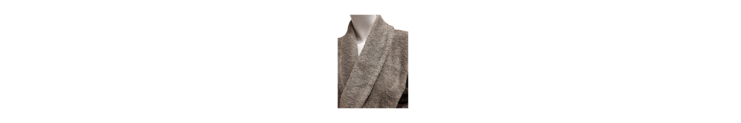 Robe Felpo Liso Taupe 100% Algodão 650g | Laura Home