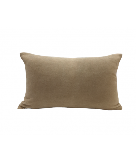 Funda de cojín de chenilla Beige 100% algodón | Laura Home