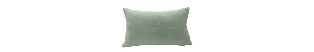 Capa de Almofada Chenille Verde Água em 100% Algodão | Laura Home