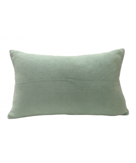 Funda de cojín de chenilla Verde Agua 100% algodón | Laura Home