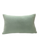 Capa de Almofada Chenille Verde Água em 100% Algodão | Laura Home