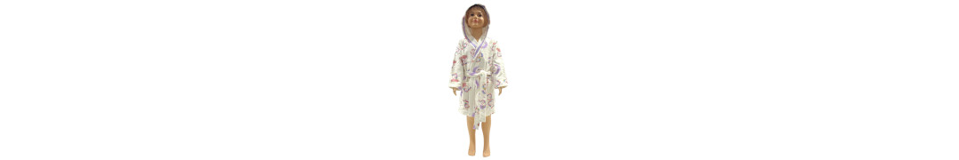 Albornoz Rizo Unicornio 100% Algodón Infantil | Laura Home