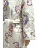 Albornoz Rizo Unicornio 100% Algodón Infantil | Laura Home