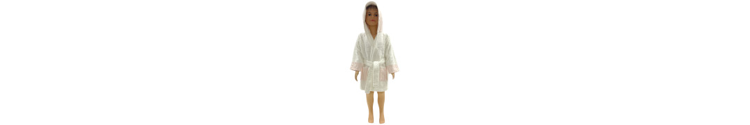 Albornoz Matilde Rosa 100% Algodón infantil | Laura Home