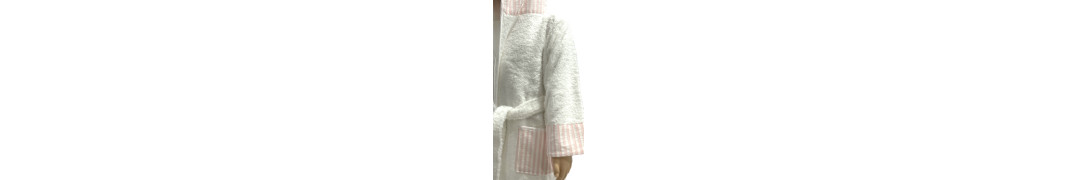 Albornoz Matilde Rosa 100% Algodón infantil | Laura Home