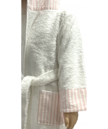 Robe Felpo Matilde Rosa 100% Algodão para Criança | Laura Home