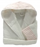 Albornoz Matilde Rosa 100% Algodón infantil | Laura Home
