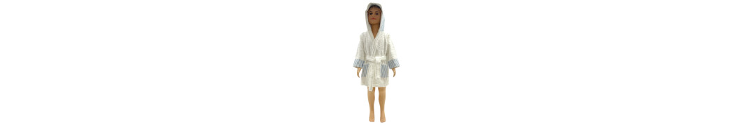 Albornoz Matilde Azul 100% Algodón infantil | Laura Home