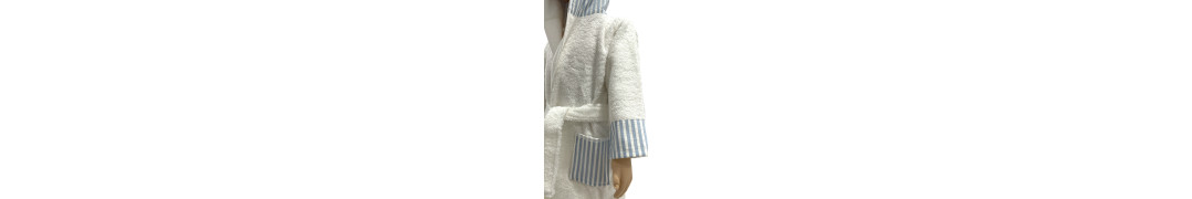 Albornoz Matilde Azul 100% Algodón infantil | Laura Home