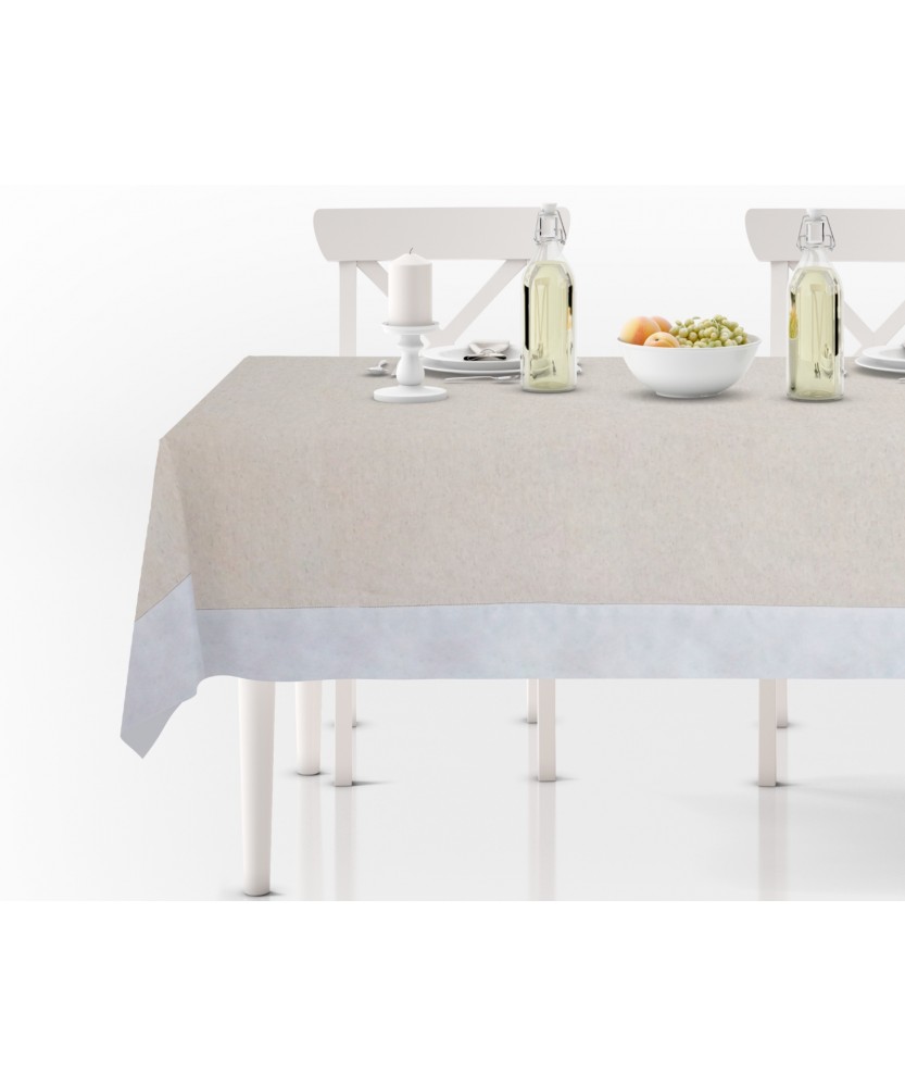 Toalha de mesa lisa alinhada com ponto aberto | Laura Home