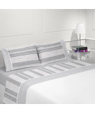 Jogo de Cama Flanela Pacífico Cinza