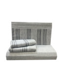 Jogo de Cama Flanela Pacífico Cinza