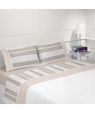 Juego de Cama Flanela Pacífico Beige
