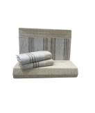Juego de Cama Flanela Pacífico Beige