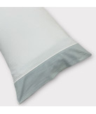 Juego de Cama Flanela Rayas Verde Água