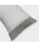 Juego de cama franela raya gris 100% algodón | Laura Home