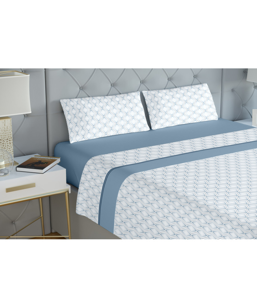 Juego de Cama Coralina Plutão Azul