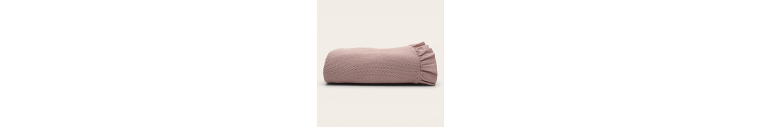 Manta Cefalù Rosa 100% Algodão | Laura Home