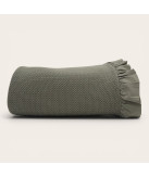 Manta Cefalù Verde 100% Algodão | Laura Home