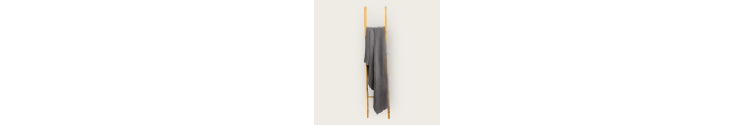 Manta Chenille Cinzento Escuro em Algodão com Franjas | Laura Home