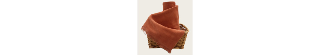 Manta Chenille Telha em Algodão com Franjas | Laura Home