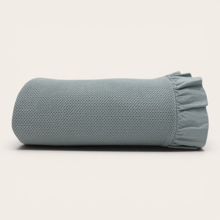 Manta Cefalù Azul 100% Algodão | Laura Home