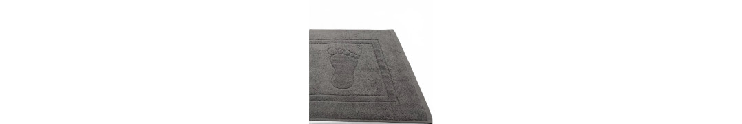 Alfombra de baño D20 Gris Oscuro 100% algodón | Fabricado en Portugal