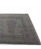 Alfombra de baño D20 Gris Oscuro 100% algodón | Fabricado en Portugal