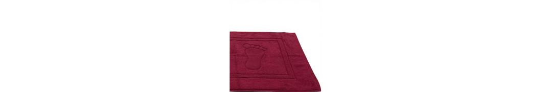 Alfombra de baño D20 Burdeos 100% algodón | Fabricado en Portugal
