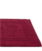 Alfombra de baño D20 Burdeos 100% algodón | Fabricado en Portugal
