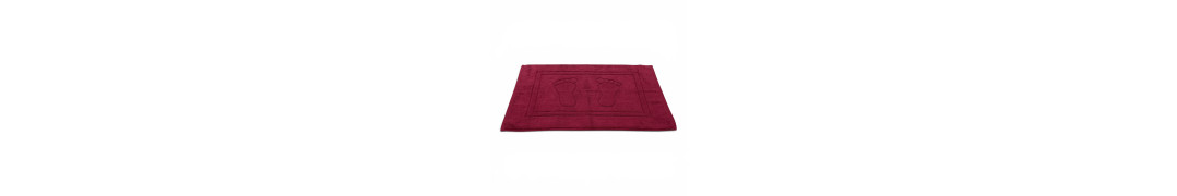 Alfombra de baño D20 Burdeos 100% algodón | Fabricado en Portugal