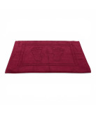 Alfombra de baño D20 Burdeos 100% algodón | Fabricado en Portugal