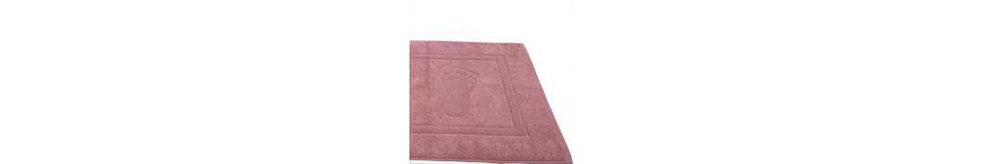 Alfombra de baño D20 Rosa Viejo 100% algodón | Fabricado en Portugal