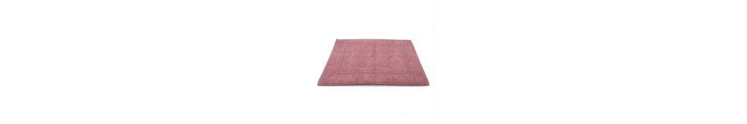 Alfombra de baño D20 Rosa Viejo 100% algodón | Fabricado en Portugal