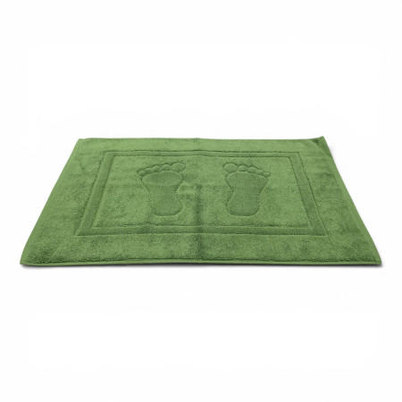 Alfombra de baño D20 Verde 100% algodón | Fabricado en Portugal