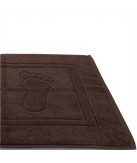 Alfombra de baño D20 Marrón 100% algodón | Fabricado en Portugal